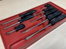 Snap-on Black Hard Grip 8 Piece Screwdriver Set [Used]