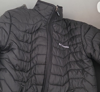 Columbia Steppjacke Herren, Schwarz, Größe M, Stehkragen, Reißverschluss