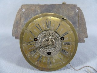 antikes UHRWERK mit Zifferblatt datiert 1806 ME ^