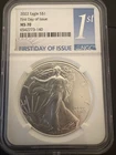 NGC Certified 2022 First Day of Issue $1 American Eagle Graded MS70 99.9%
