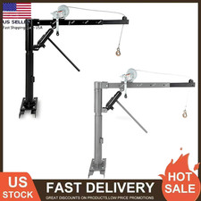 1000 Lbs Pickup Truck Crane Hoist Crane 360 Swivel Hoist Lift W Manual Winch