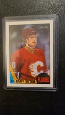 1987 88 OPC O Pee Chee #176 Gary Suter BLANKBACK Calgary Flames