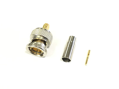 Damar&Hagen D&H BNC HD 75 Ohm Crimp Löt Kabelstecker Stecker cr 4,7mm 4271 -2100