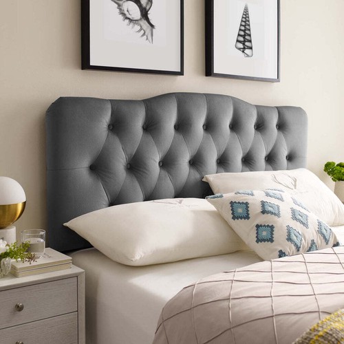 Modway Annabel Diamond Tufted Performance Velvet Headboard- Choose Color/Size