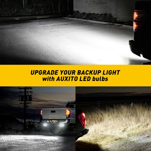 AUXITO White T15 912 W16W 2-LED Reverse Light Bulbs Super White 2800LM 6500K A B - Picture 7 of 14