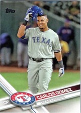 2017 Topps #427 Carlos Gomez Texas Rangers