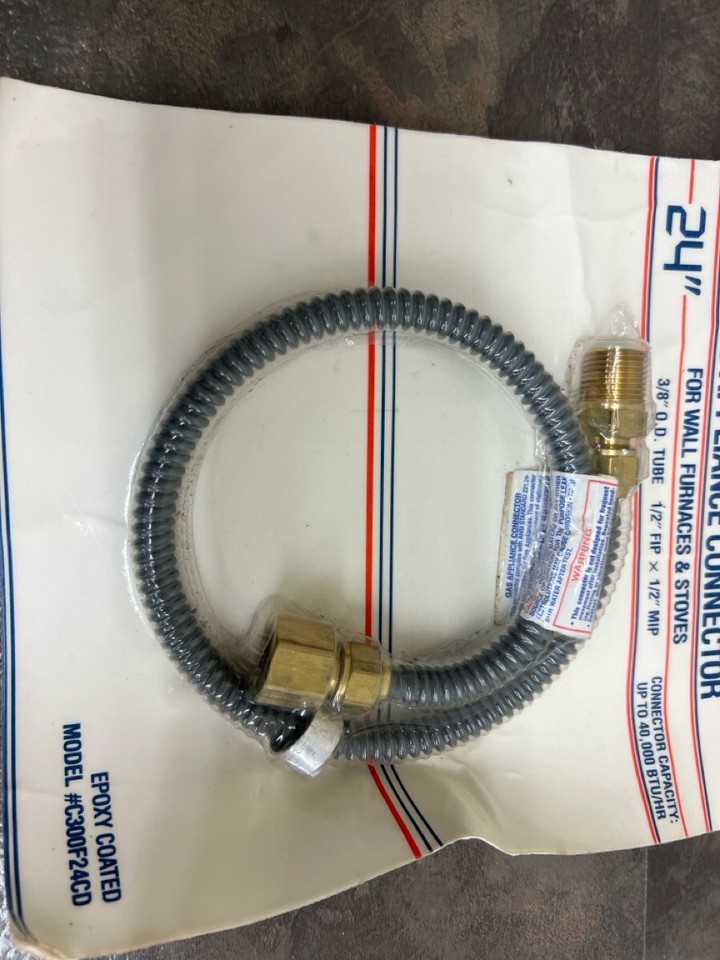 EASTMAN C300F24CD 24" GAS APPLIANCE CONNECTOR 3/8" O.D. (WBP007519) eBay