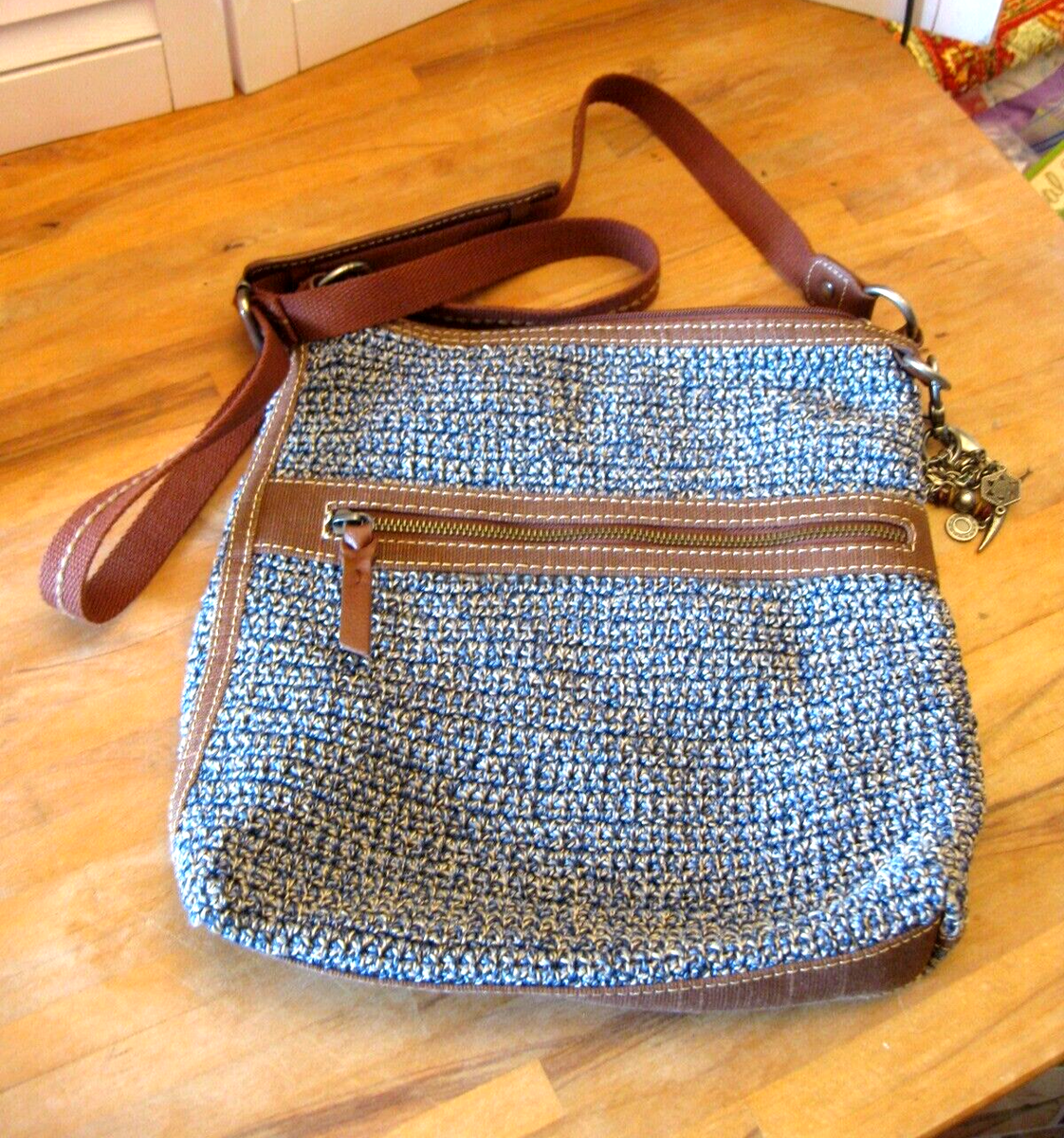 The Sak Women's Lucia Crochet Crossbody Urban Static Crossbody Bag