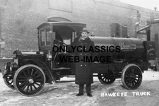 1911 STANDARD POLARINE GAS-OIL VINTAGE HAWKEYE TRUCK PHOTO STATION AUTOMOBILIA