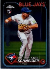 2024 Topps Chrome Rookie Card #290 - Davis Schneider - Blue Jays RC!. rookie card picture