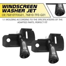 2Pcs Front Windscreen Wiper Washer Nozzle Jet Spray Fit For HONDA JAZZ 2009-2015