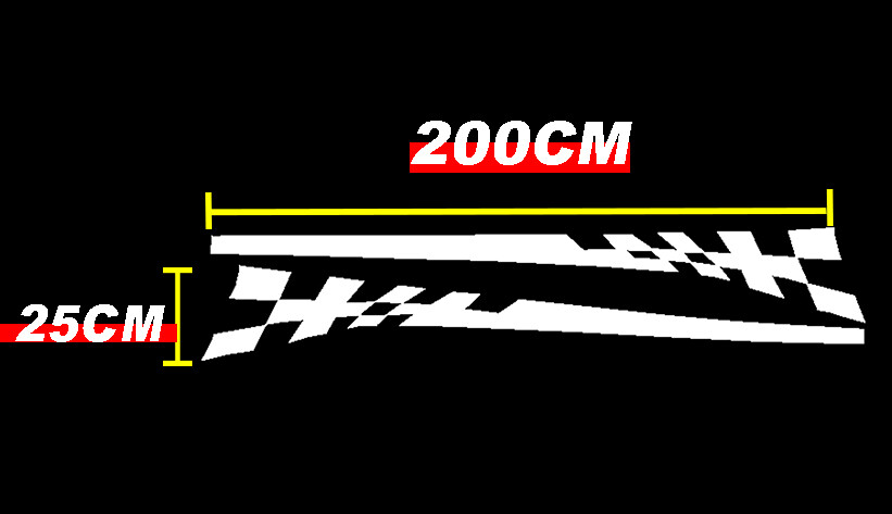 Black Stripe Side Skirt Pinstripe Decals Stickers Universal Vinyl ...