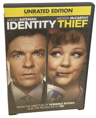 Identity Thief (DVD, 2014, Unrated) Widescreen Jason Bateman, Melissa McCarthy