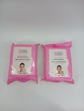  Lot Of 2 Make Up Cleansing Wipes Collagen 60 total count Sealed 