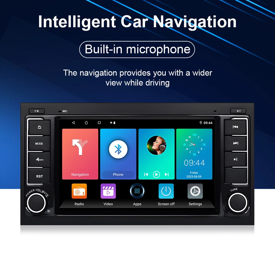 7in Android 13 Autoradio Für VW Touareg T5 Multivan Transporter CarPlay 32G GPS - Bild 3 von 4