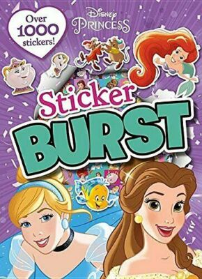 DISNEY PRINCESS STICKER BURST: OVER 1000 STICKERS! By Parragon Books 
