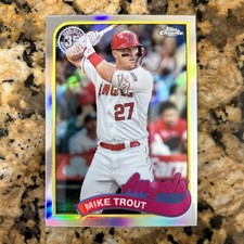 2024 Topps Chrome MIKE TROUT 1989 Topps Refractor 35th Anniv. #89CB-1 Angels