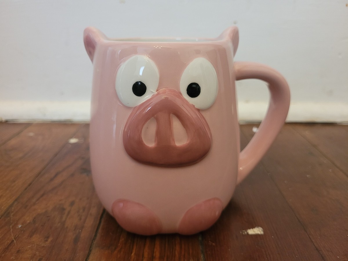 TAG Pig Ceramic Coffee Mug Animal Figure 3D Cup
