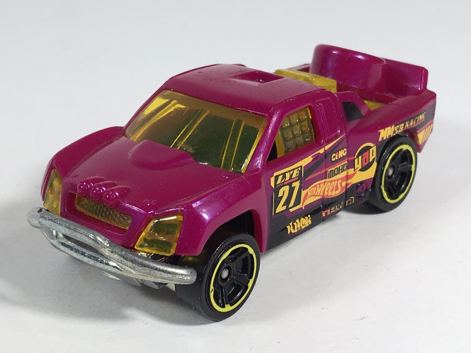 Hot Wheels 2015 Off Track Dark Magenta Racing Truck #27 HW Road Rally Series