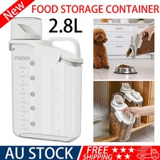 2800ml Pet Food Storage Container Dog Puppy Cat Dry Food Snack Dispenser Box
