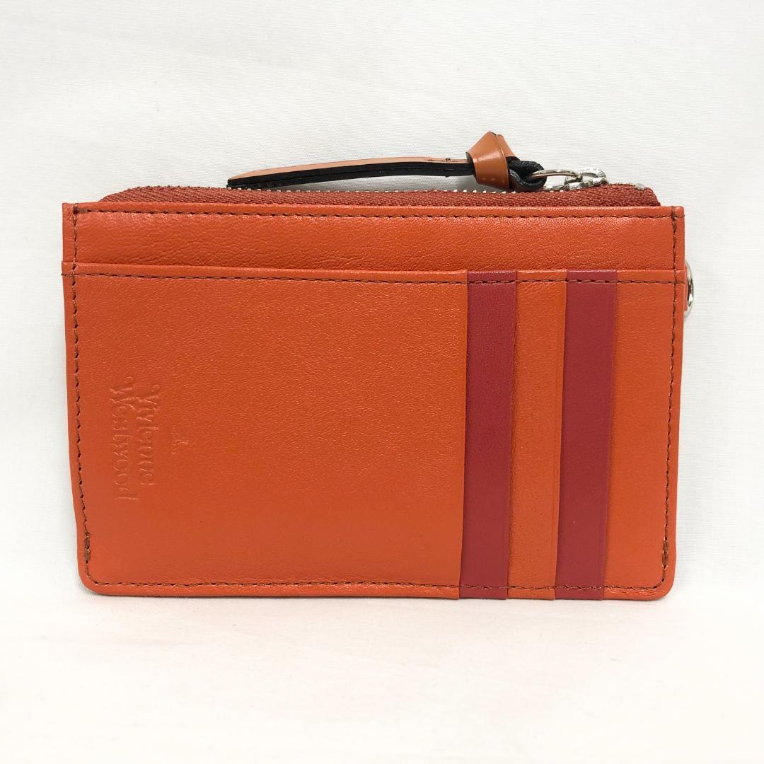 Vivienne Westwood Leather Pass Case Coin Case Auth Brown
