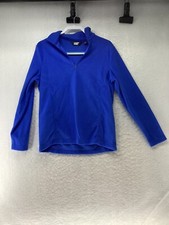 Lands' End Women's Blue Zip Up Fleece Size Medium