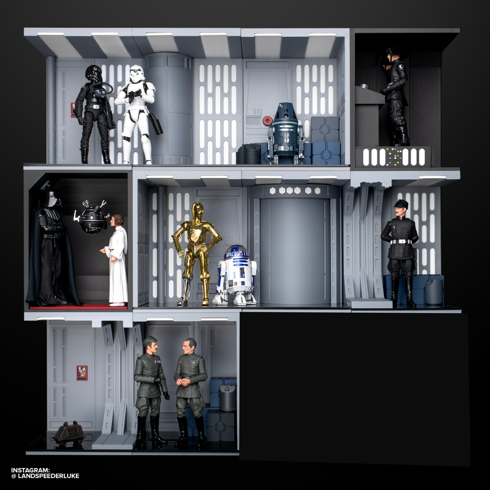 Death Star Station Stackers for 3.75 and 6-Inch Scale Action Figures