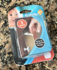 Safety 1st 48447 Spring Loaded Cabinet  Drawer Latches, 3pk New in Package
