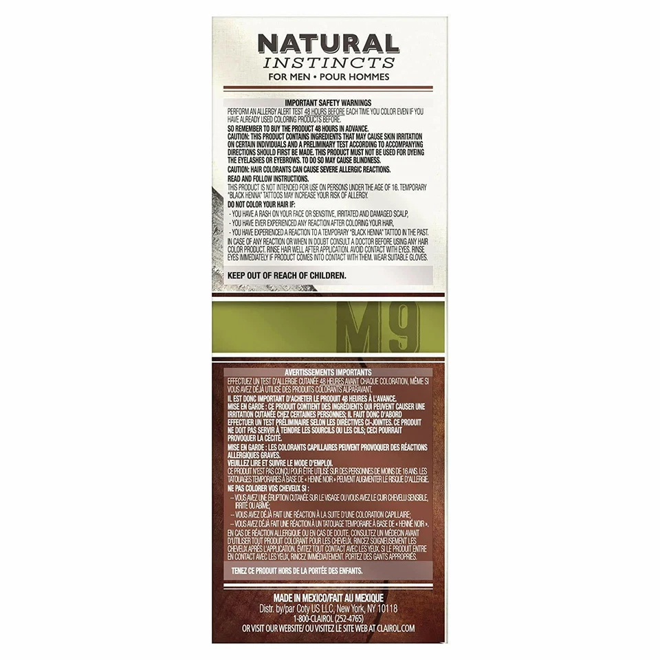 3-New Clairol Natural Instincts Semi-Permanent Hair Dye Kit for Men, Light Brown - Image 4 of 4