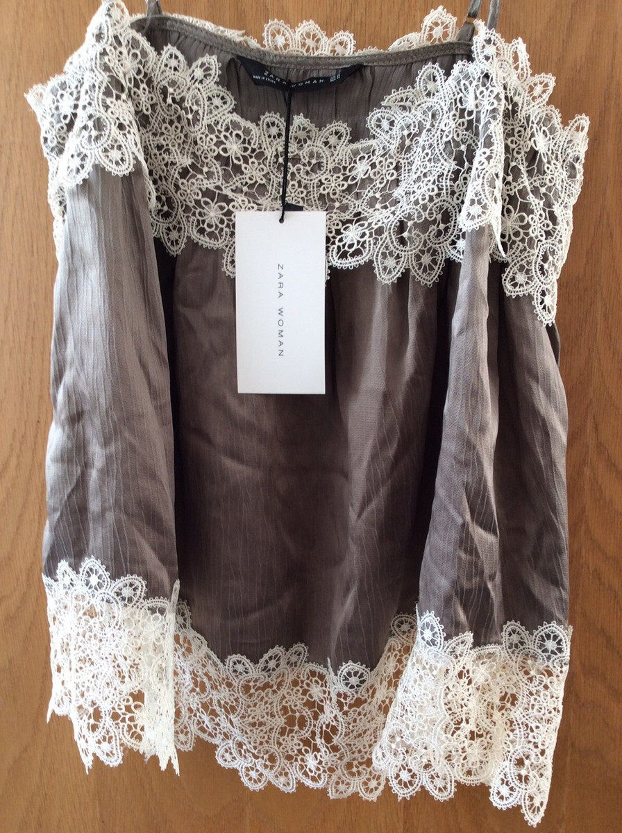 最終値下げ！【完売品！】Lace Camisole Set ZW COLLECTION LACE CAMISOLE TOP - Black | ZARA United States