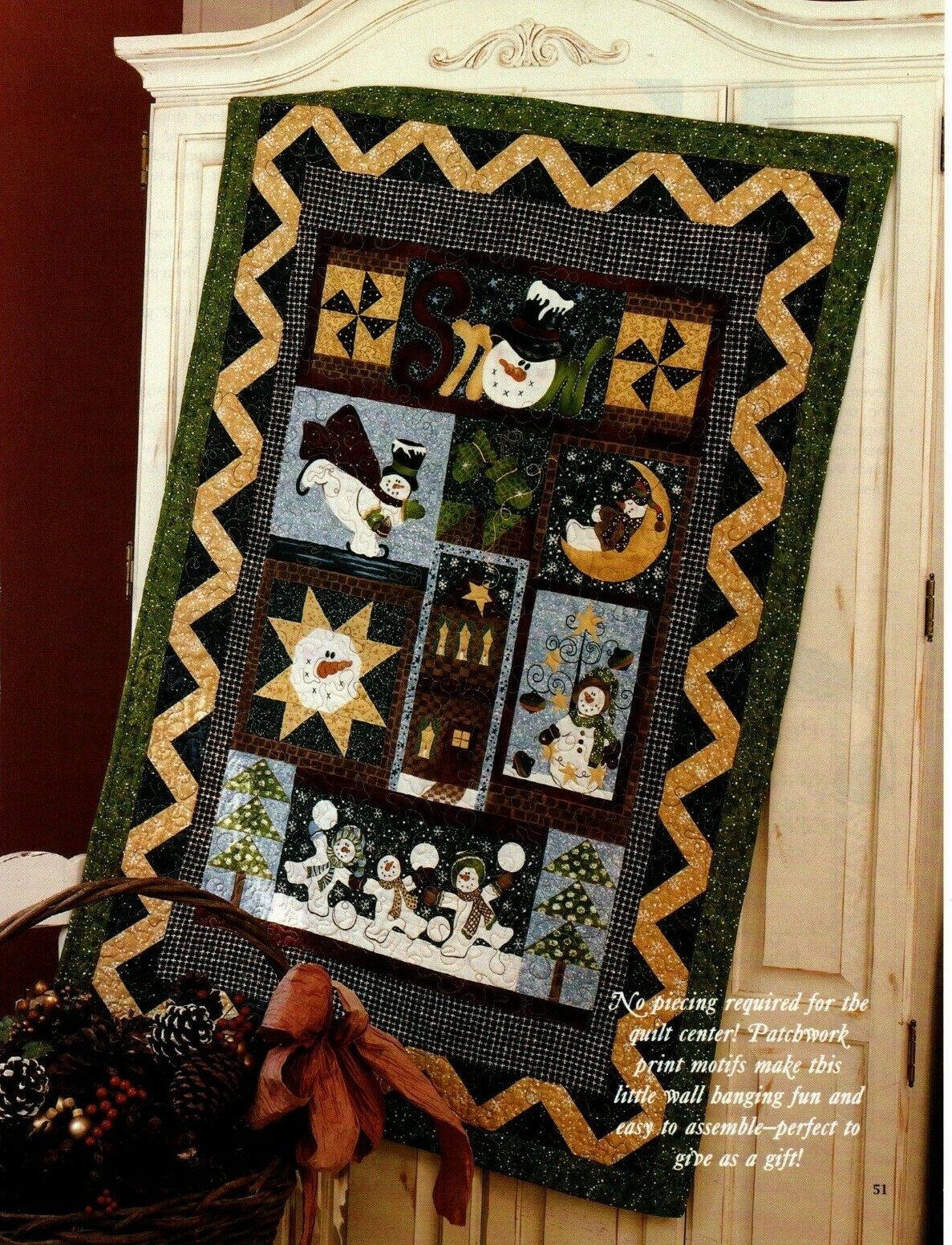 frosty friends quilt pattern
