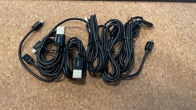 5 pack!!  Belkin Micro-USB to USB Cable, Black, 4 FT, 1.2 M 5-PACK FREE SHIPPING