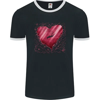 Scuba Diving Heart Ocean Diver Herren Maglietta FotL - Bild 1 von 2