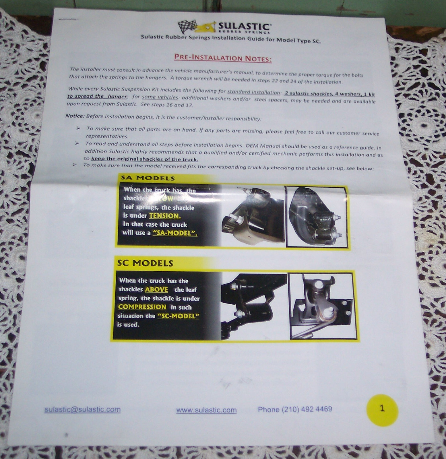 Pair NIB SC14 Sulastic Shackles For Front Axle Leaf Spring Shock