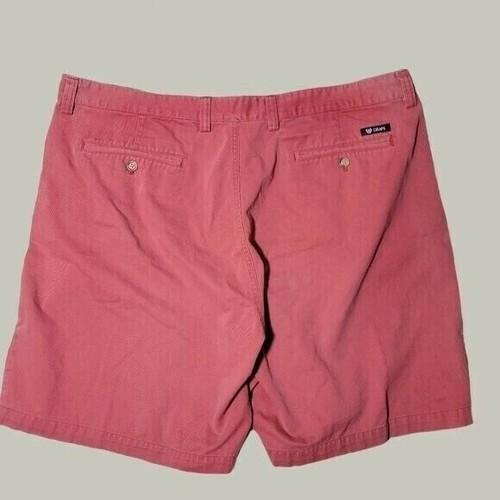 Chaps Mens Ralph Lauren Shorts 42 Oxford Raspberry Flat Front Pockets - Picture 2 of 5