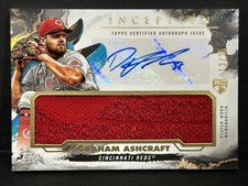 2023 Topps Inception MLB Game Sock Relic RC Graham Ashcraft RPA Patch Auto /25