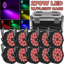 270W Par Light RGBW 18 LED Strobe Stage Beam Disco DJ Party Lighting DMX W/Case