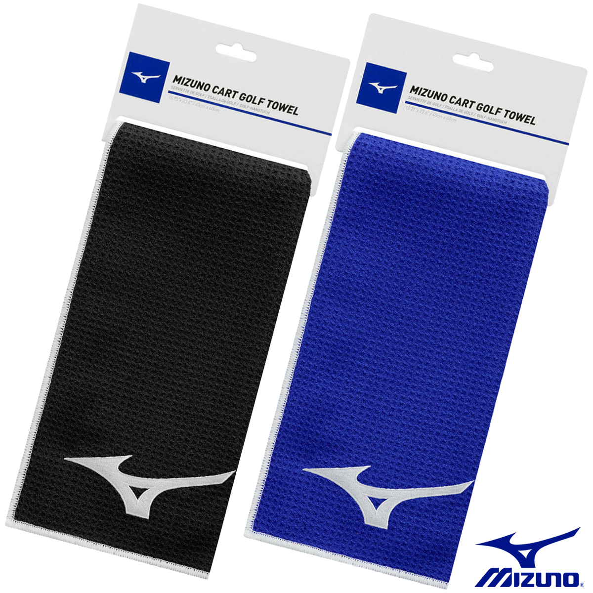 Mizuno Microfibre Golf Towel - Blue Mizuno Microfibre Golf Towel - Blue