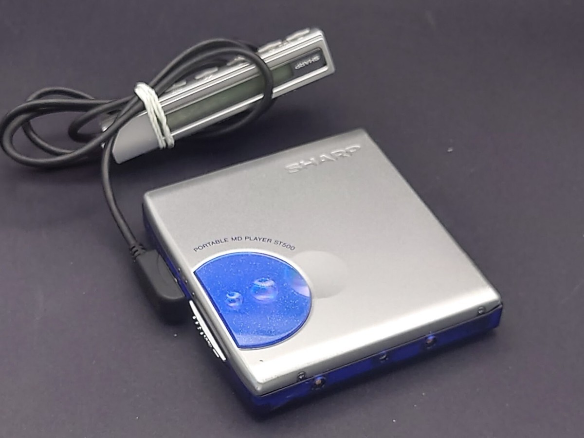 オーディオ機器Sharp MD walkman MD-ST500 - A - ポータブルプレーヤー