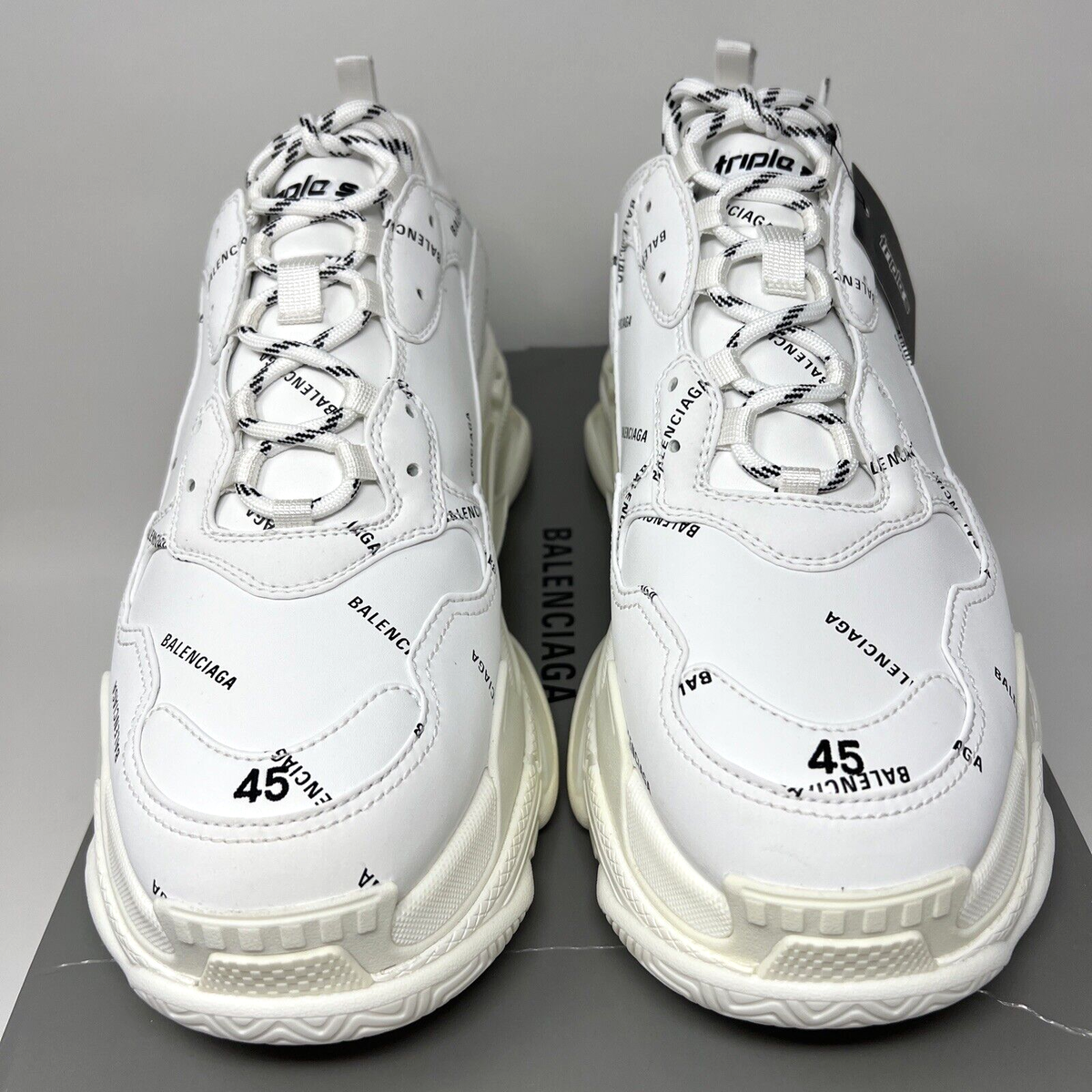 Balenciaga Triple S Allover Logo Men's Sneakers Size 45 EU Balenciaga Triple S Allover Logo Men's Sneakers Size 45 EU