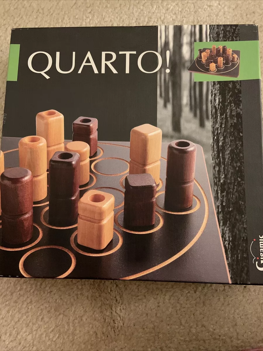 Wooden Vintage QUARTO! Strategy Board Game - Gigamic 1991, 100% Complete