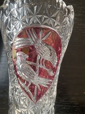 Vtg Hofbauer Byrdes Vase 8 1/8