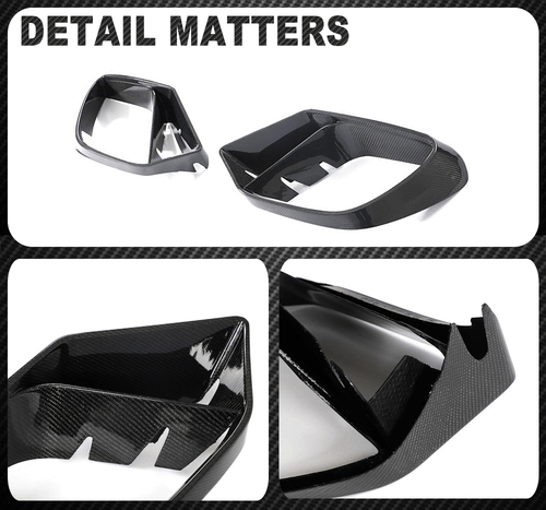 Für Benz AMG GT GT50 GT53 GT43 Carbon Nebelscheinwerfer Fog Lamp Cover Air Vents - Bild 12 von 12