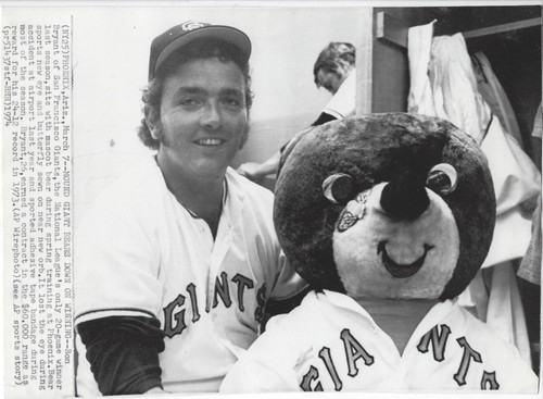 Original 1974 AP Type 3 Ron Bryant San Francisco Giants Pitcher 7x10 Press Photo
