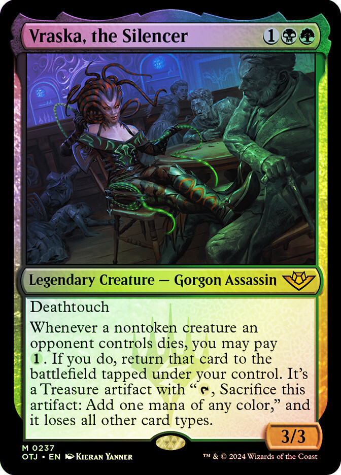 MTG FOIL Vraska, the Silencer - Outlaws of Thunder Junction #237
