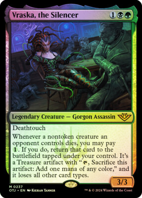 MTG FOIL Vraska, the Silencer  - Outlaws of Thunder Junction #237
