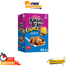 Kelloggs Raisin Bran Crunch Cereal 42oz Origi...