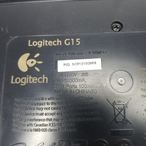 Logitech G15 - USB Wired Gaming Keyboard Y-UW92 - Picture 10 of 11