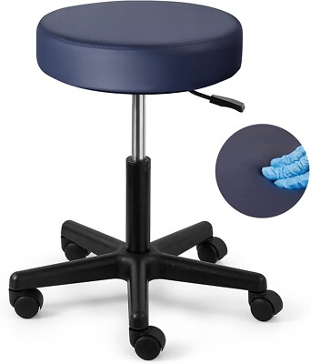 JMU Round Rolling Stool Height Adjustable 450lbs Weight Capacity Salon Tattoo