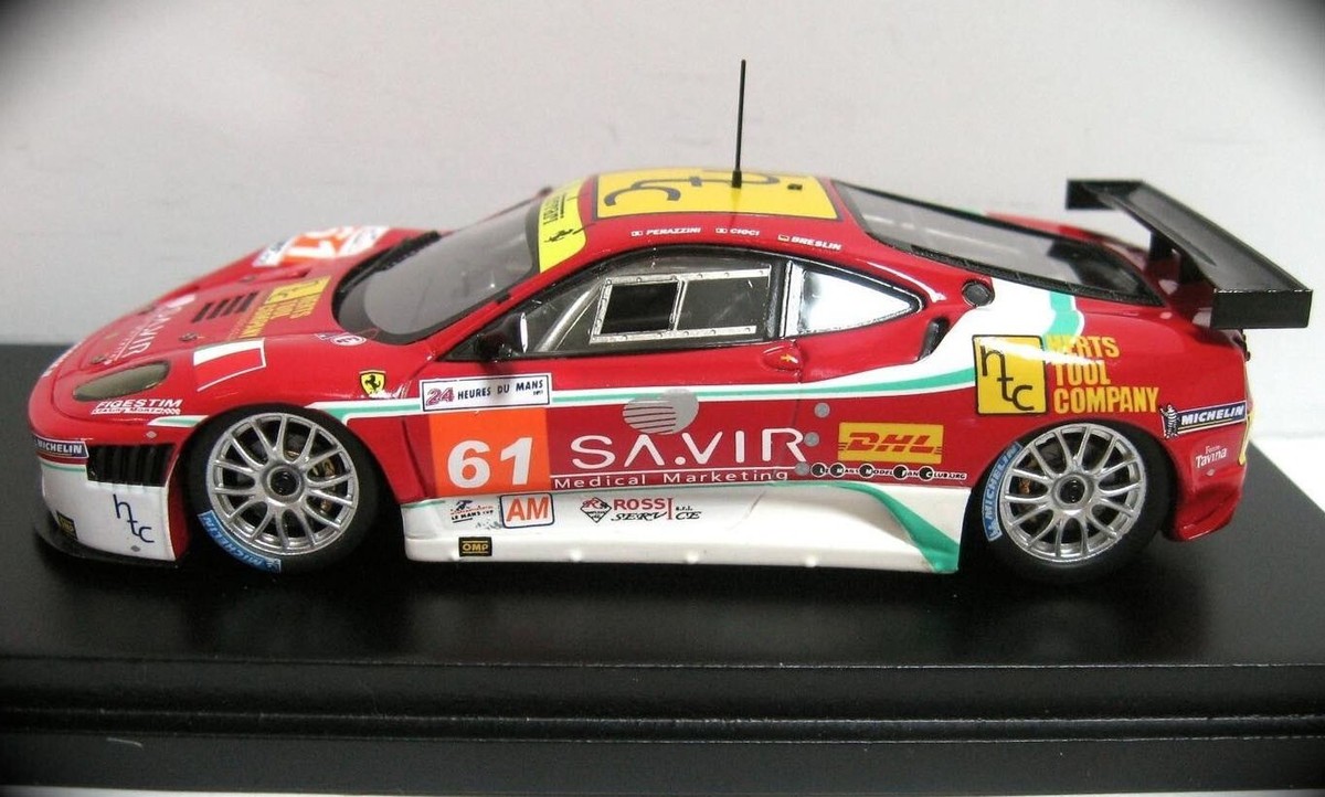 1/43 Fujimi Ferrari F430 GTC 2011 24H Le Mans #61 Diecast